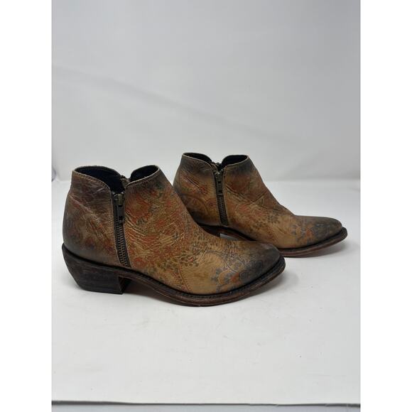 Liberty Black NEW Emmie Floral Tan Multicolor Boots size 7 - Picture 5 of 6